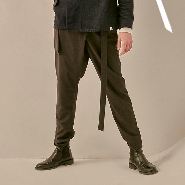 Sapok Slacks Hanbok Pants [Medium gray]