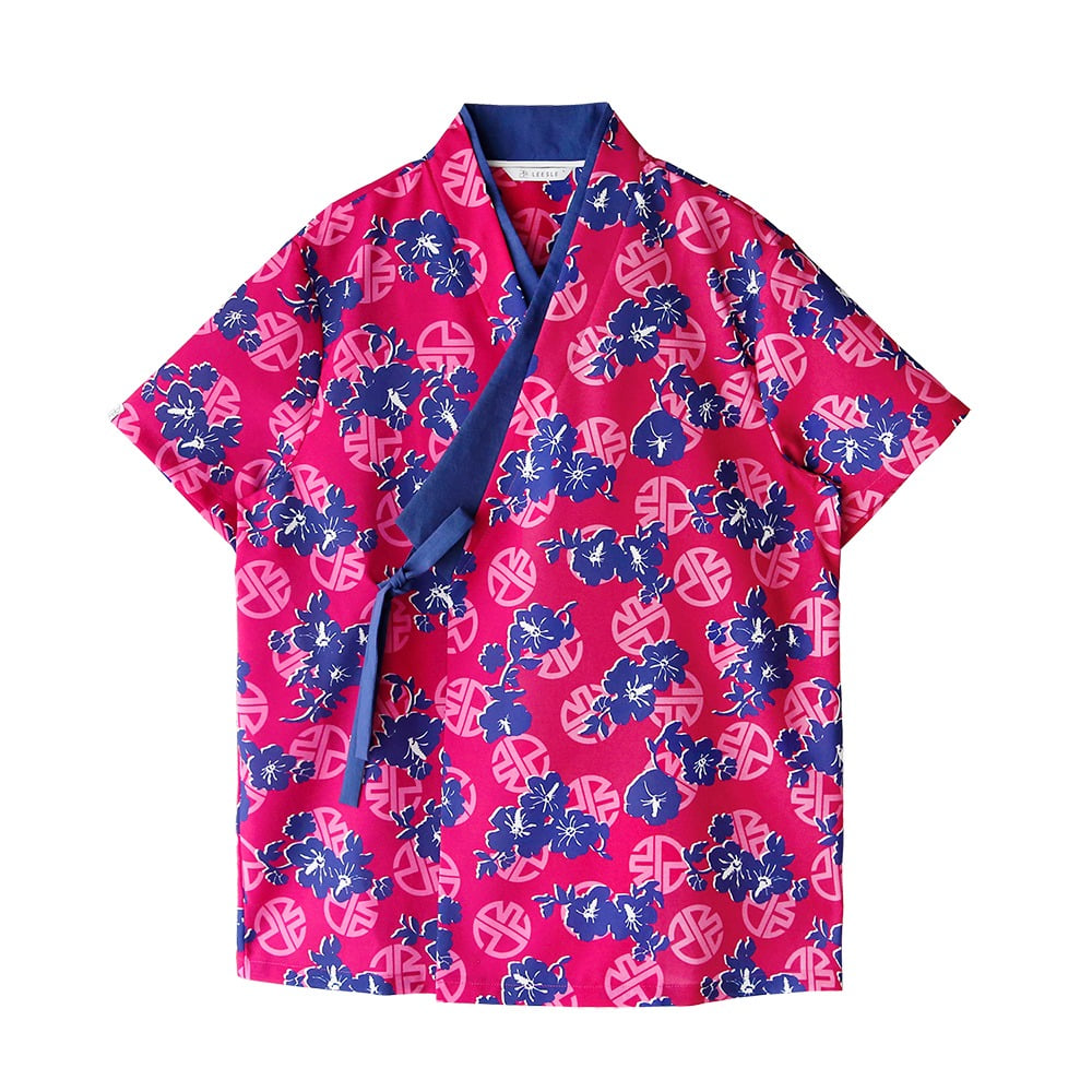 Mugunghwa Pop Short Sleeve Shirt Jeogori [Pink]