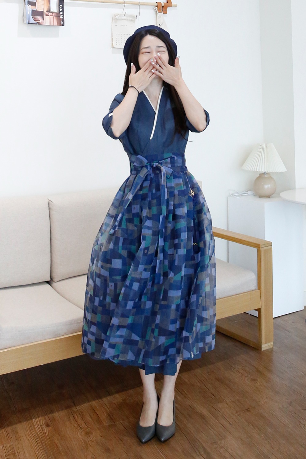 Jogakbo Single Waist Skirt [4color]