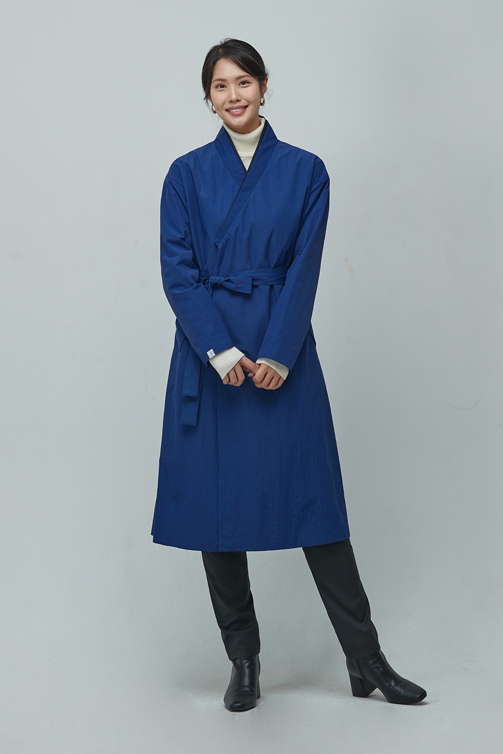 Trench Over Coat2 [cerulean blue]