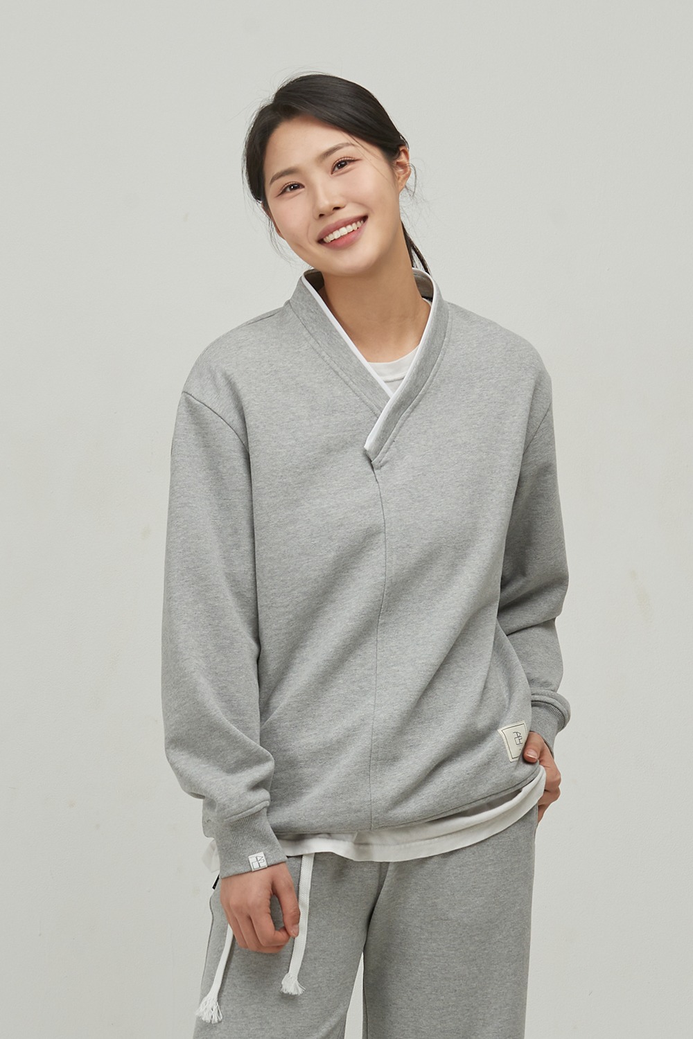 Basic Hanbok Sweatshirt [Gray]