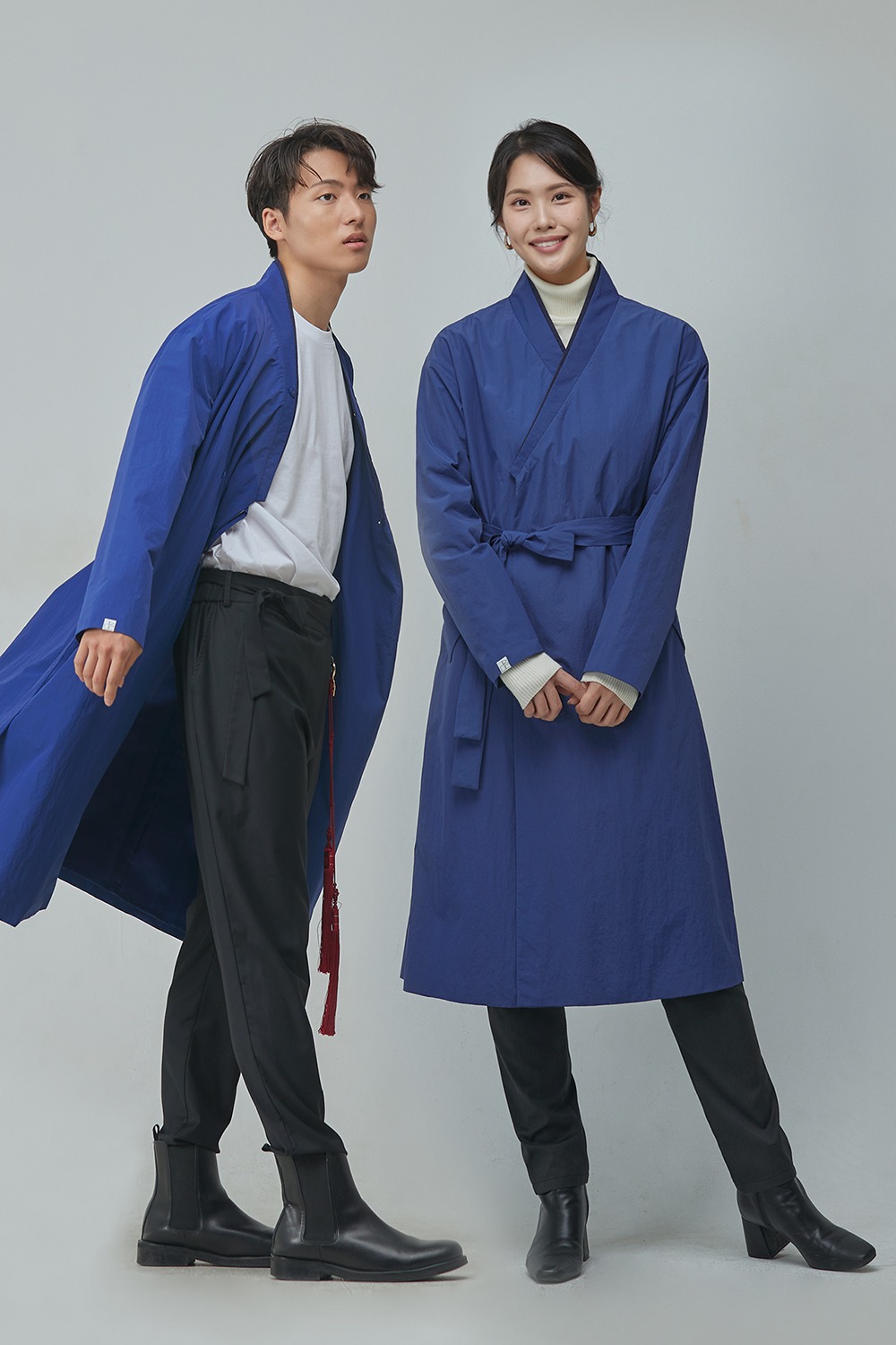 Trench Over Coat2 [cerulean blue]