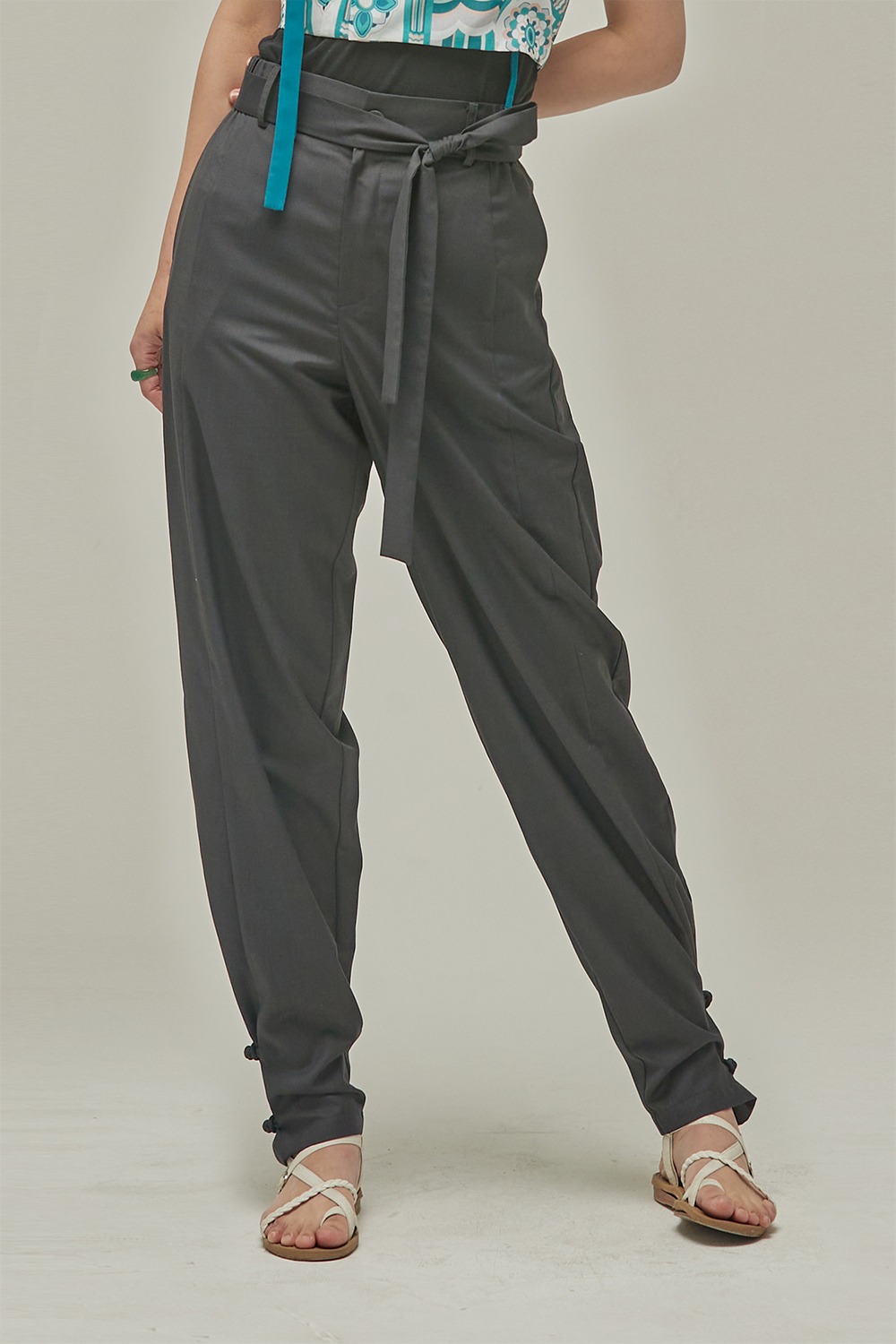 Classic Maru Hanbok Pants [Medium gray]