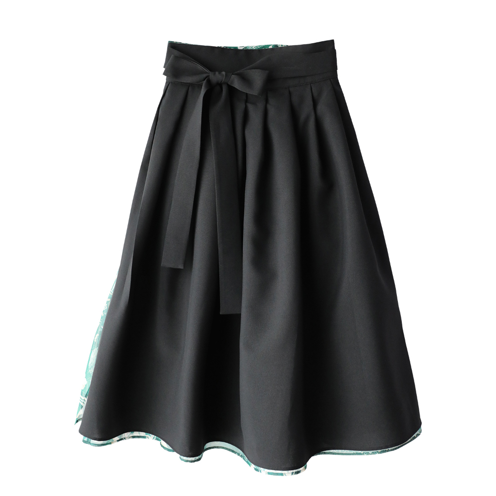 skirt charcoal color image-S54L4